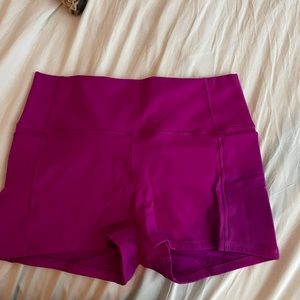 Fabletics magenta short shorts size L worn once